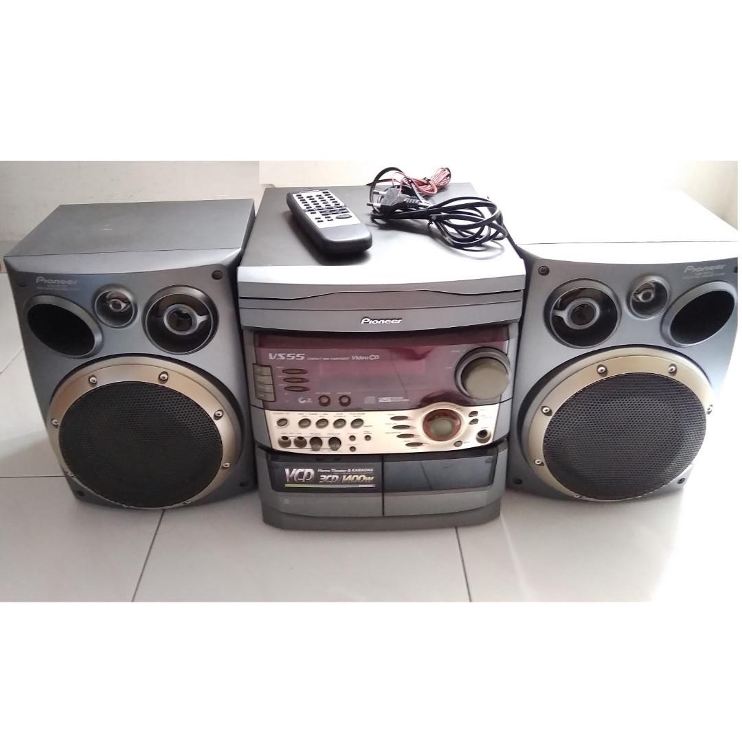 pioneer bluetooth mini stereo system with cd player and radio