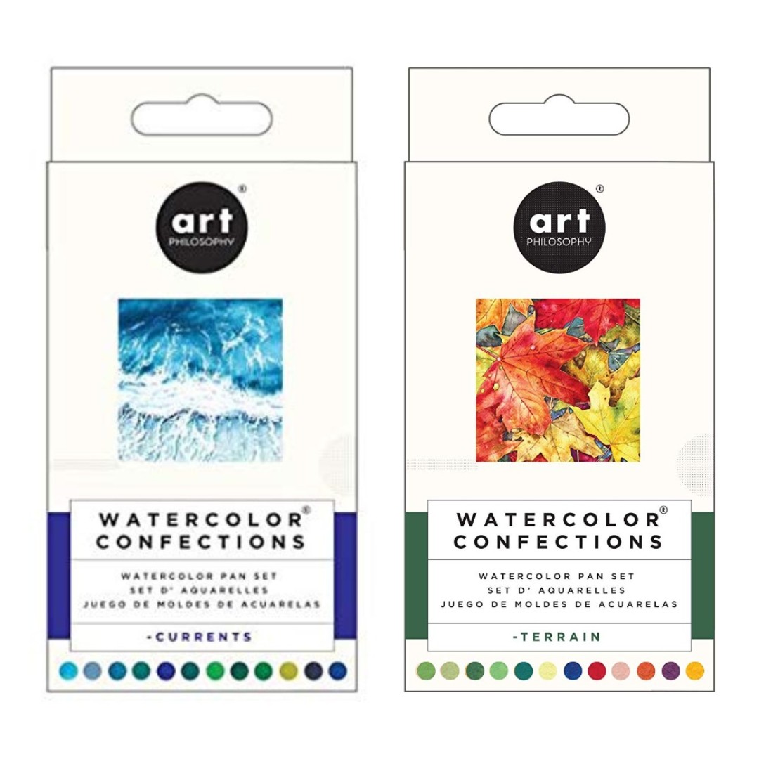 Prima - Art Philosophy - Watercolor Confections : Currents & Terrain (Bundle Set) *New*, Hobbies & Toys, Stationery & Craft, Craft Supplies & Tools On Carousell