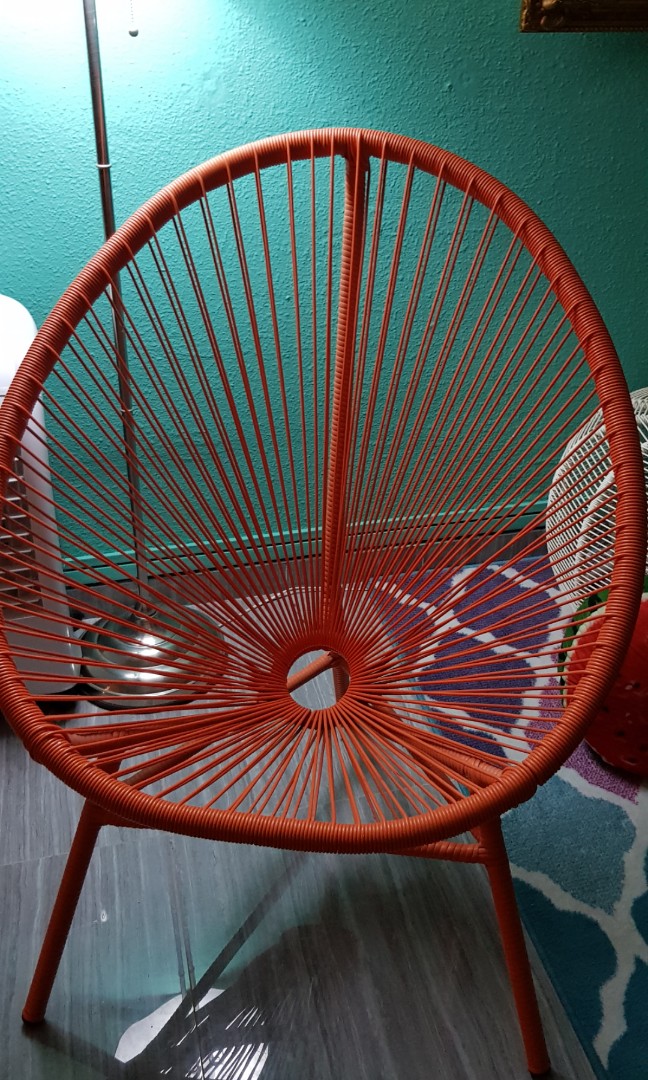 Retro Rattan Chair, Furniture & Home Living, Furniture, Chairs on Carousell