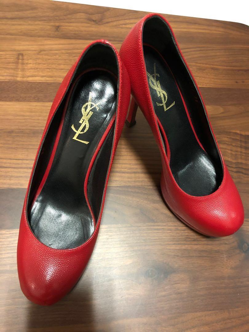 saint laurent red heels