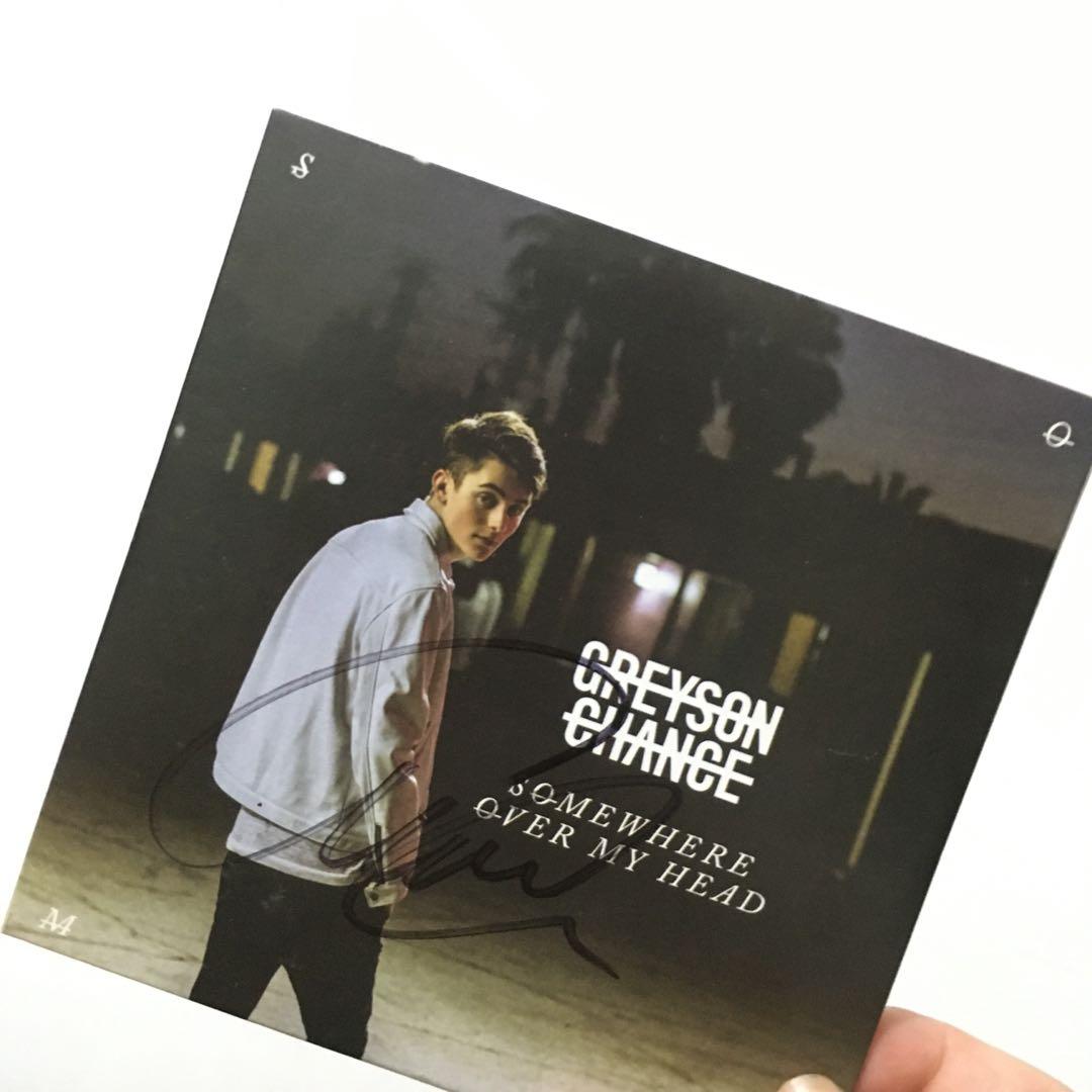 Signed Greyson Chance Somewhere Over My Head E P Music Media Cd S Dvd S Other Media On Carousell It was released on may 13, 2016. carousell