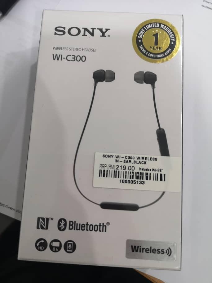Sony wic300 store bluetooth wireless headphones