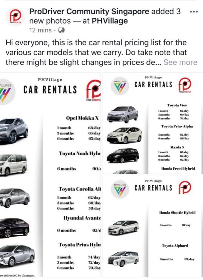 Toyota Corolla Altis For Rent Cars Vehicle Rentals On Carousell