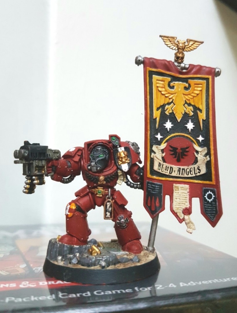 Warhammer 40k Space Marine Heroes Blood Angels Terminator Ancient Darrago Painted Hobbies Toys Toys Games On Carousell