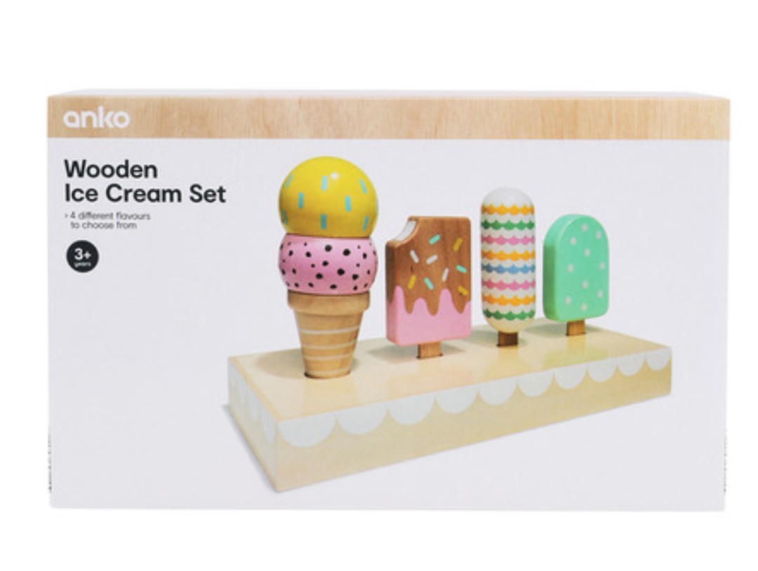 wooden ice cream toy