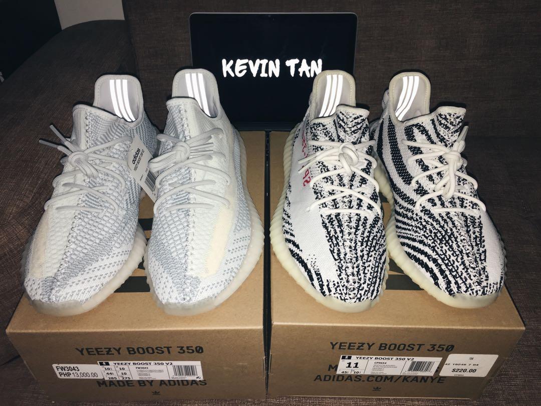 Yeezy 350 V2 - Cloud White \u0026 Zebra, Men 