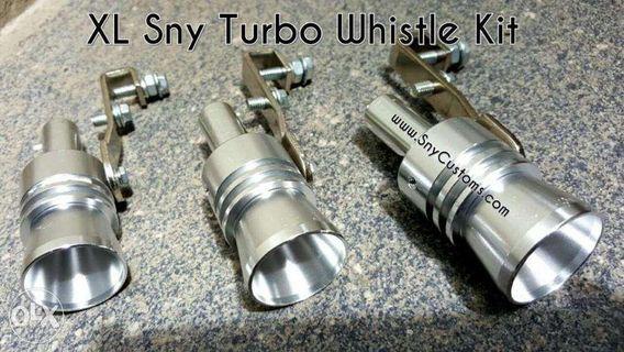 Turbo whistle blow off Muffler tip stainless bolt on universal