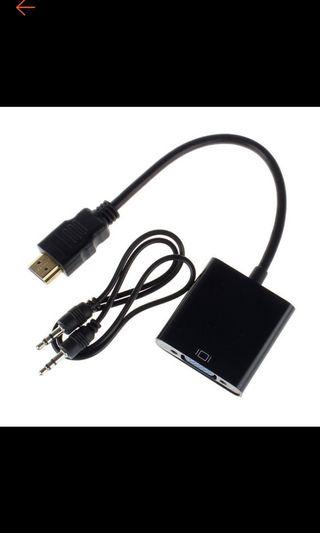 ct-02  HDMI ( input) to VGA (output ) Converter Adapter With Audio