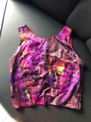 Abstract Crop Top