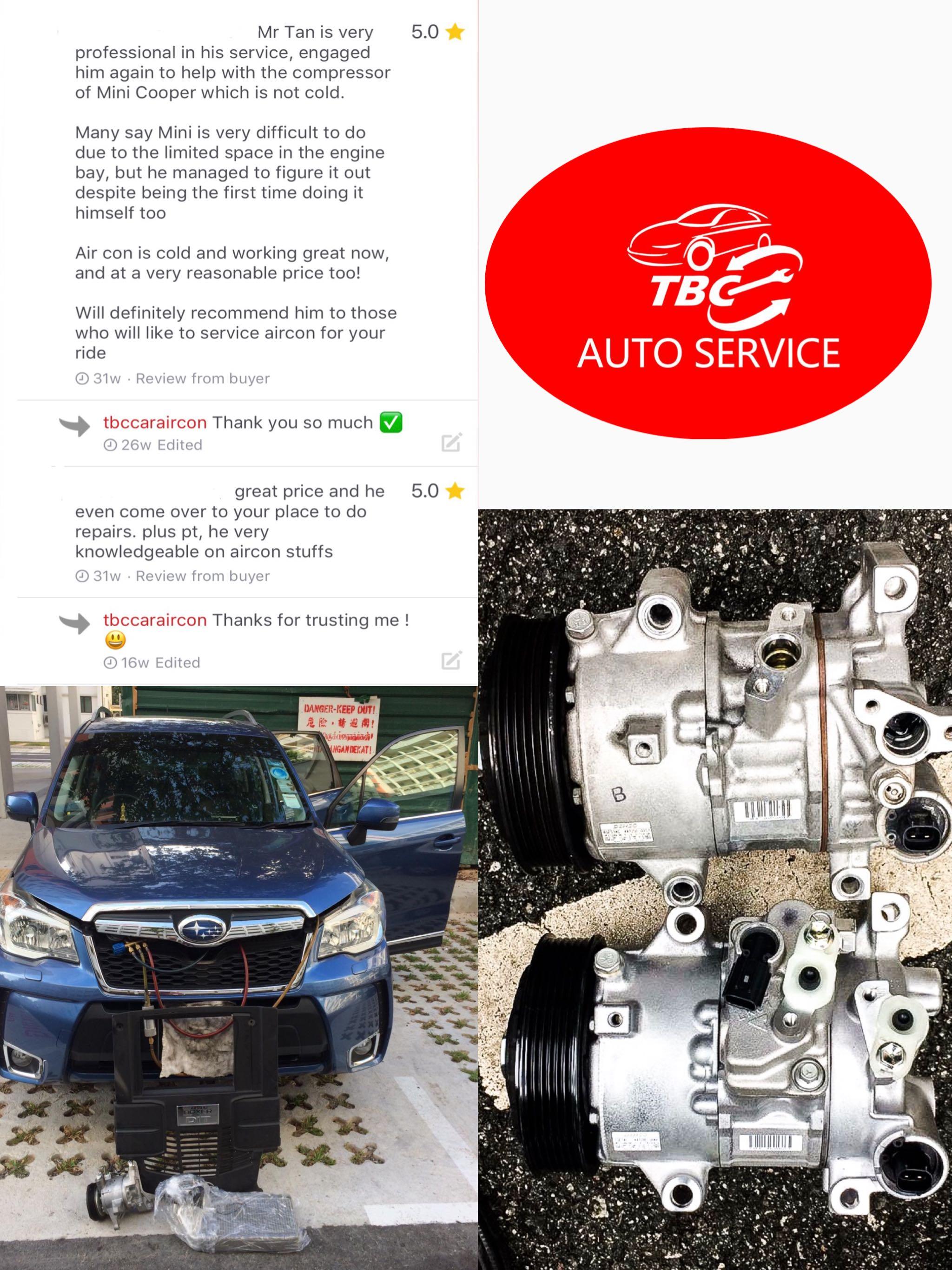 On Site Car Aircon Servicing Car Compressor Replacement Car
