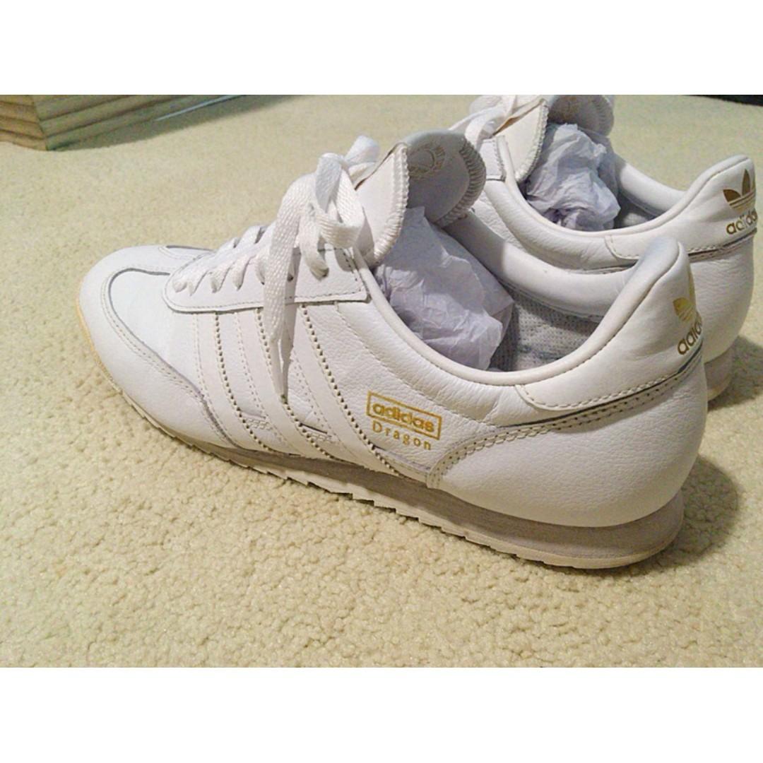 adidas dragon white leather