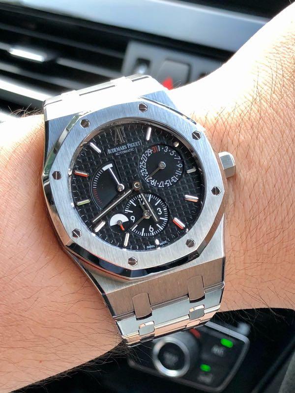 AP Royal Oak Dual Time 39mm steel w Warranty until 2022 Luxury