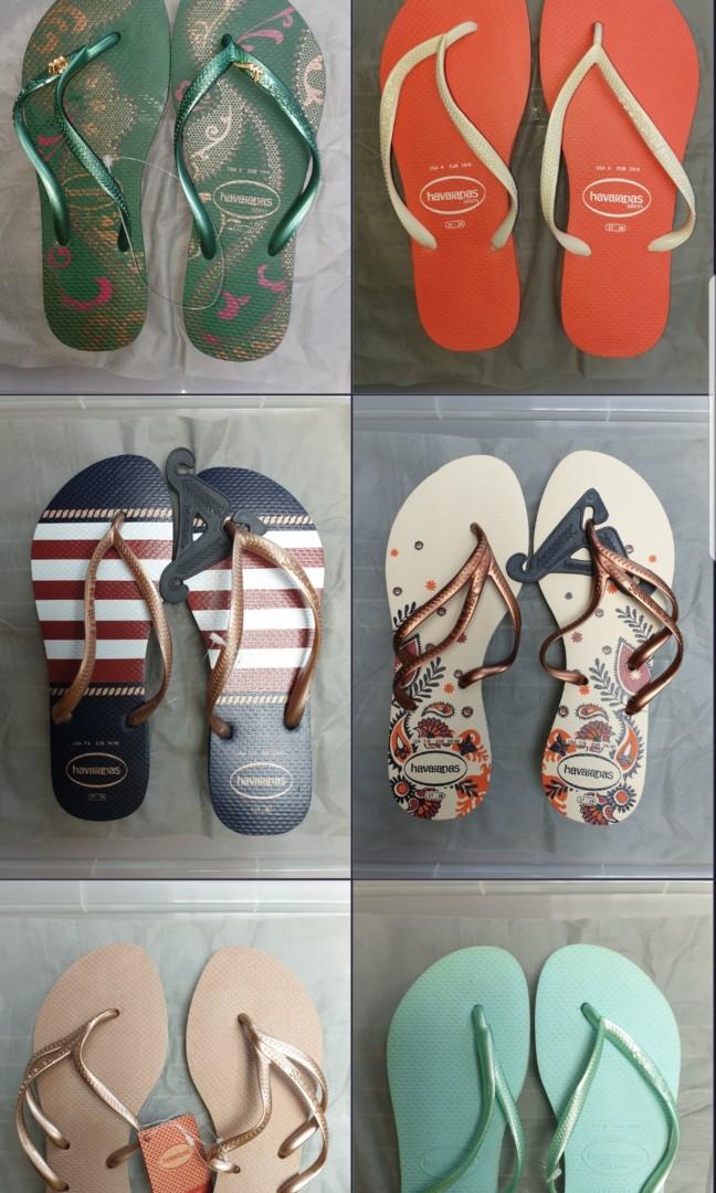 Assorted Havaianas slippers thongs sale 
