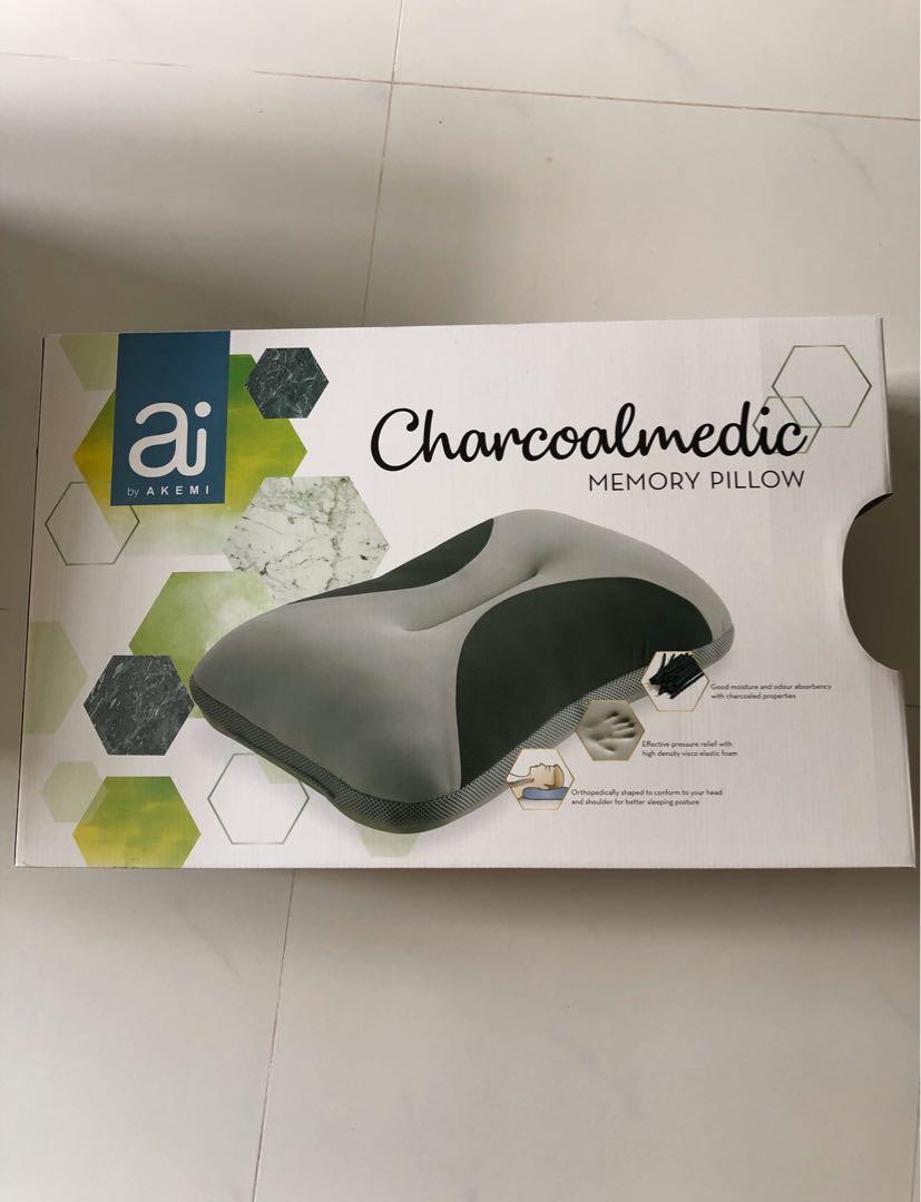Akemi charcoal pillow clearance