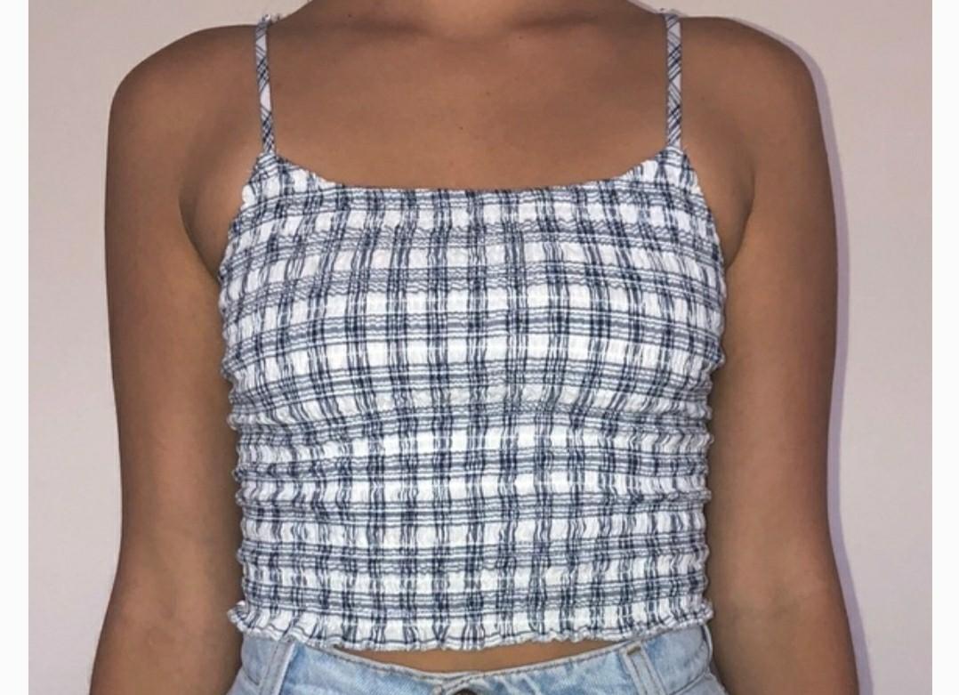 women's smocked tank tops