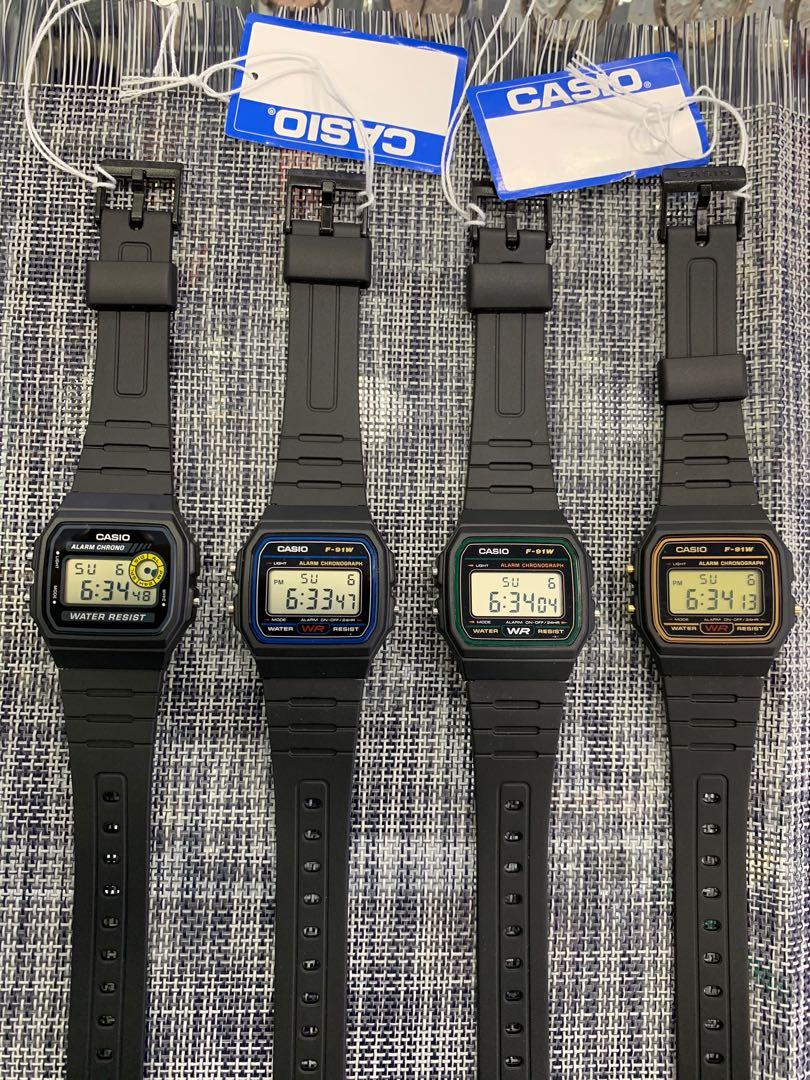 Casio f91 yellow shop
