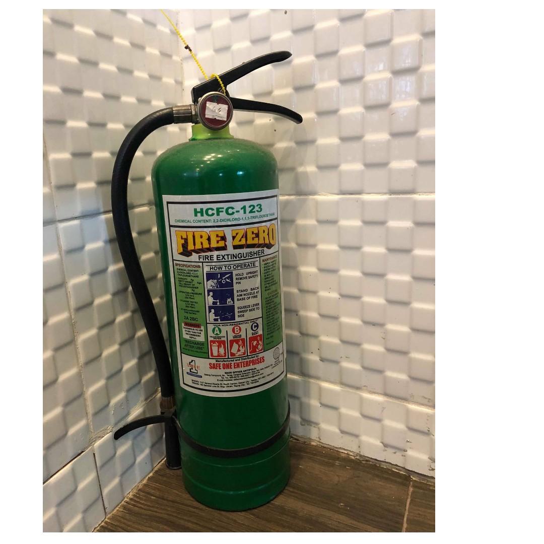 Green fire extinguisher store