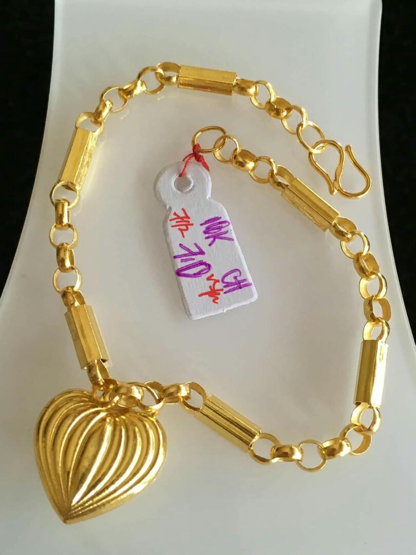 chinese gold bracelet, Women's Fashion, Jewelry & Organizers, Bracelets