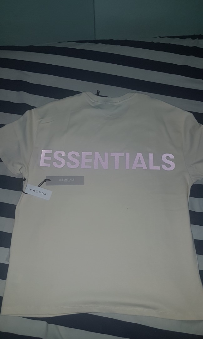 fear of god essentials cream tee