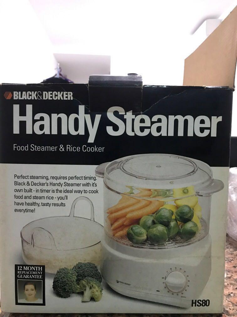 Black & Decker HS80 Type 4 Handy Steamer Food Vegetable Steamer / Rice  Cooker