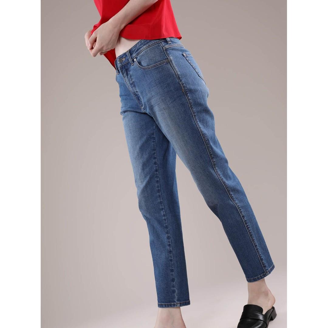 Grana Women S High Waisted Girlfriend Jeans Size 30 Women S