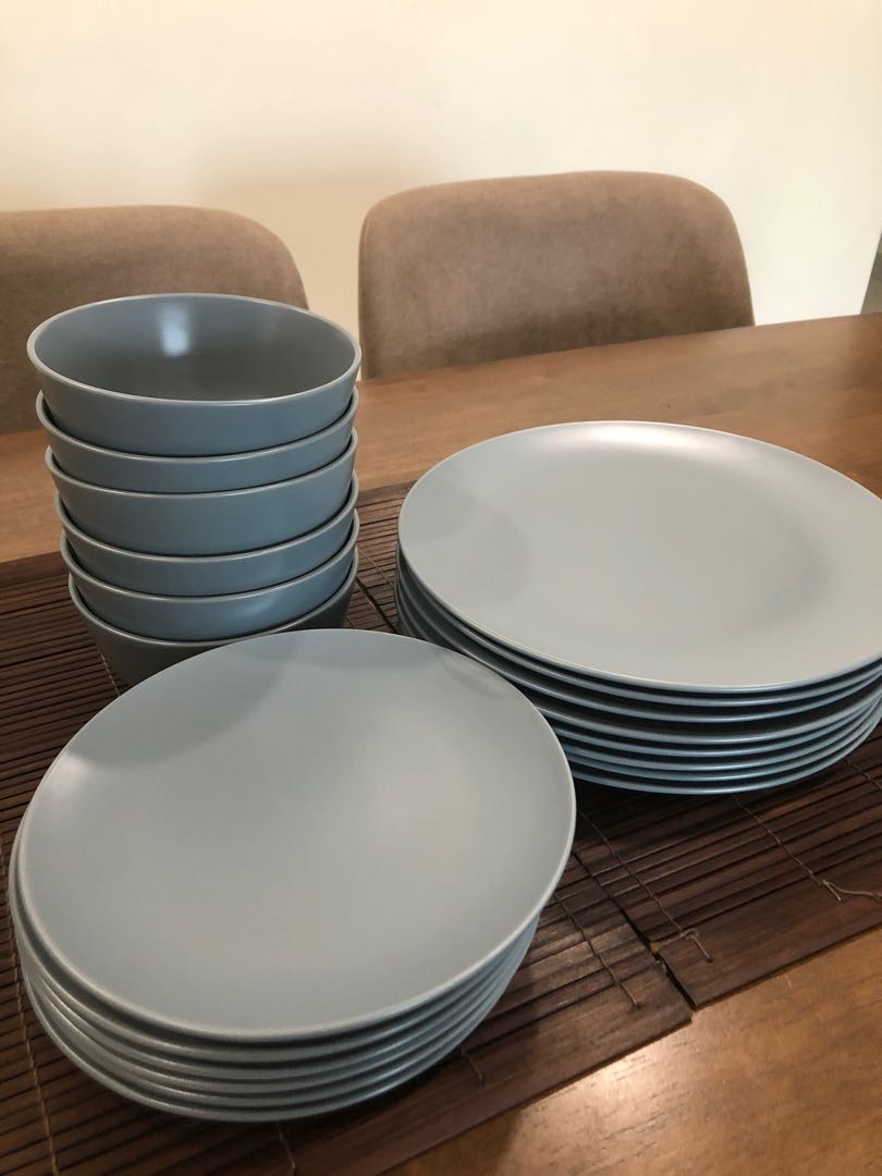 Grey plates deals ikea