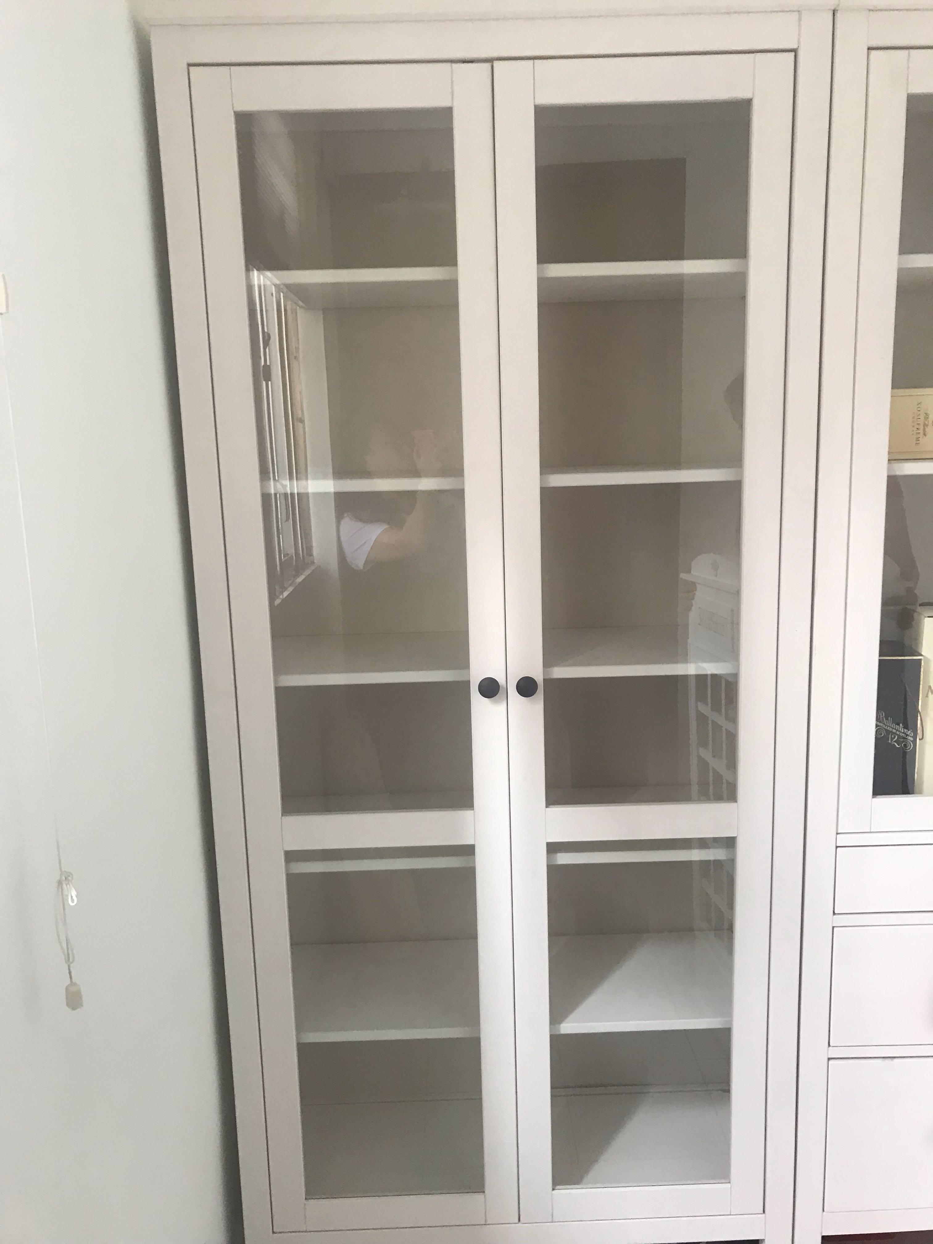 Ikea Hemnes Glass Door Cabinet Home Furniture Furniture On