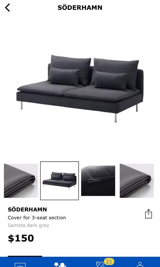 Ikea Soderhamn Sofa Cover Furniture Sofas On Carousell