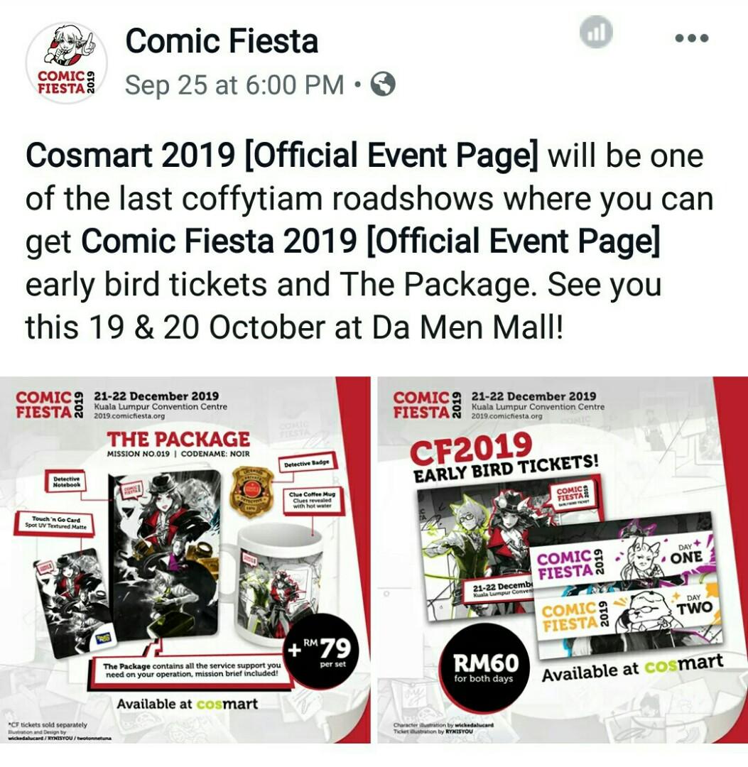comic fiesta 2017 ticket
