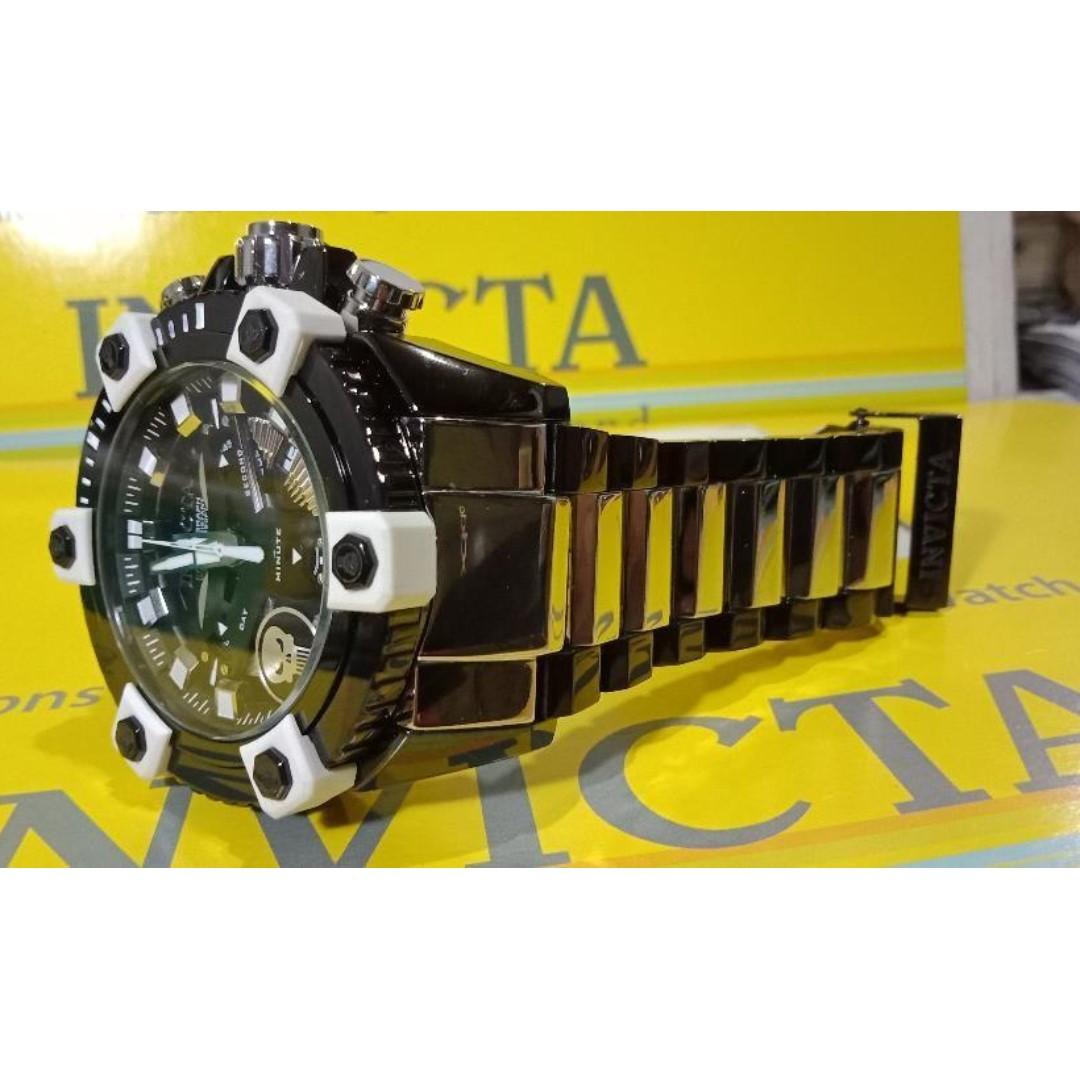 Invicta 26762 Marvel Men s 63mm Grand Octane Ltd Ed Swiss Quartz Chrono Watch Black