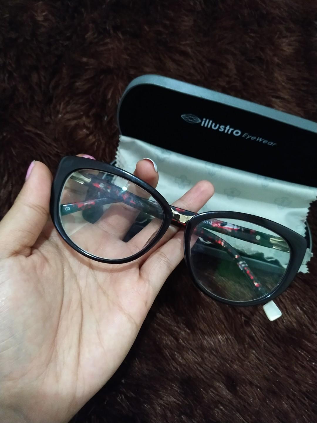 Kacamata Illustro F Ir Bv3474 Red 53 Fesyen Wanita Aksesoris Di Carousell