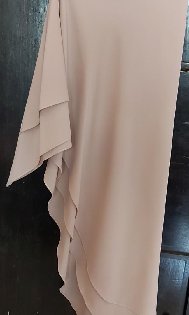 Khimar Warna Coklat Muda Peanut Coklat Susu Antalya Hijab