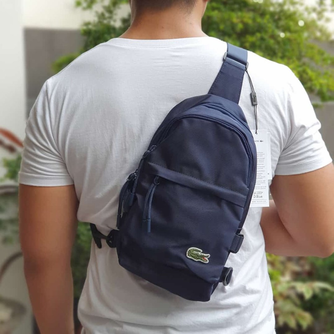 Lacoste Neocroc Canvas Zip Bag