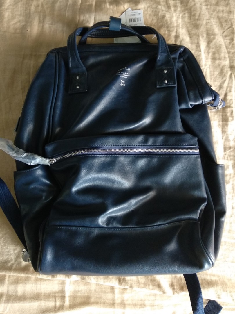 Anello large premium cheap leather backpack