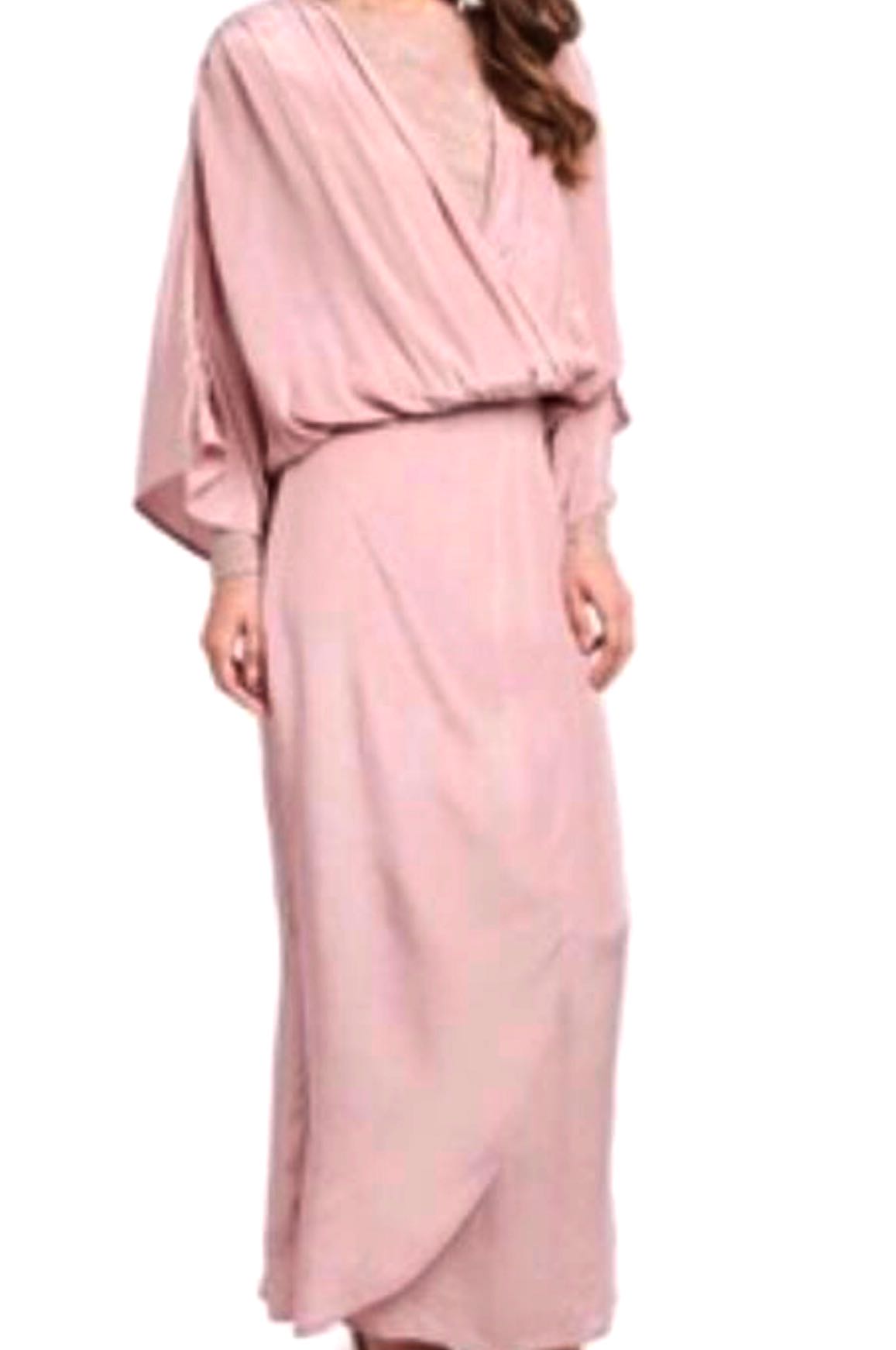 Lubna drawstring wrap dress top
