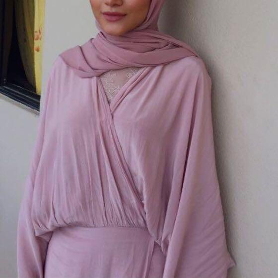 lubna drawstring wrap dress
