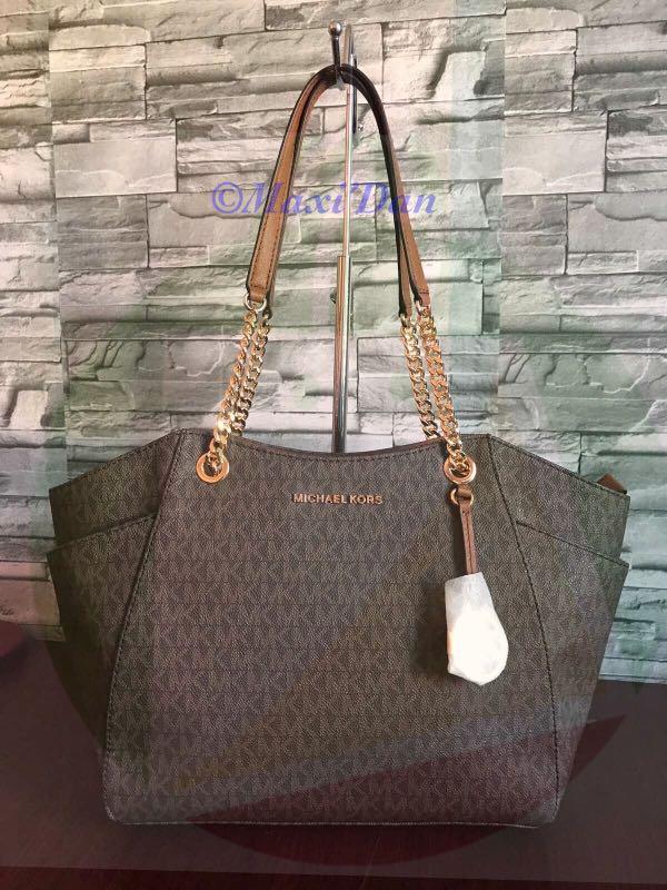 michael kors jet set travel chain shoulder tote bag saffiano leather