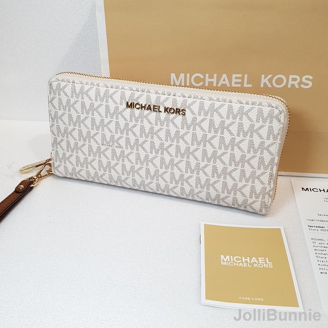 michael kors jet set travel wallet vanilla