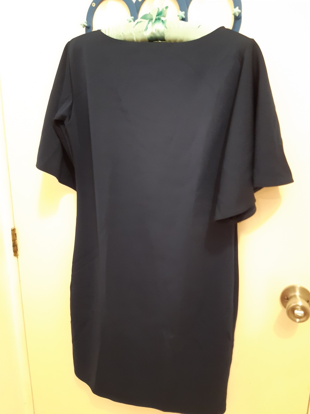 Navy Blue Butterfly Velvet Nightwear (Women)