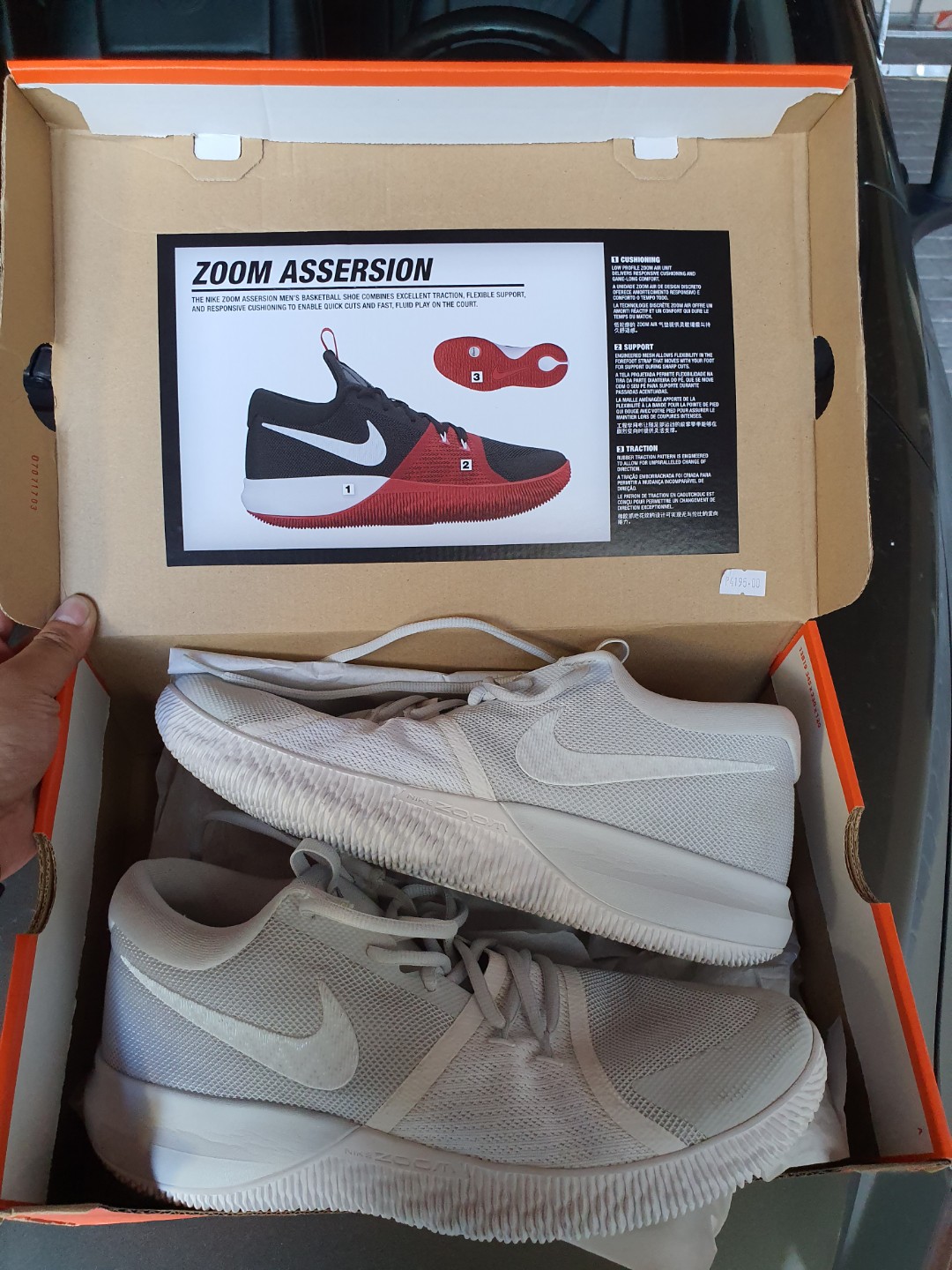nike zoom assersion basketball shoes