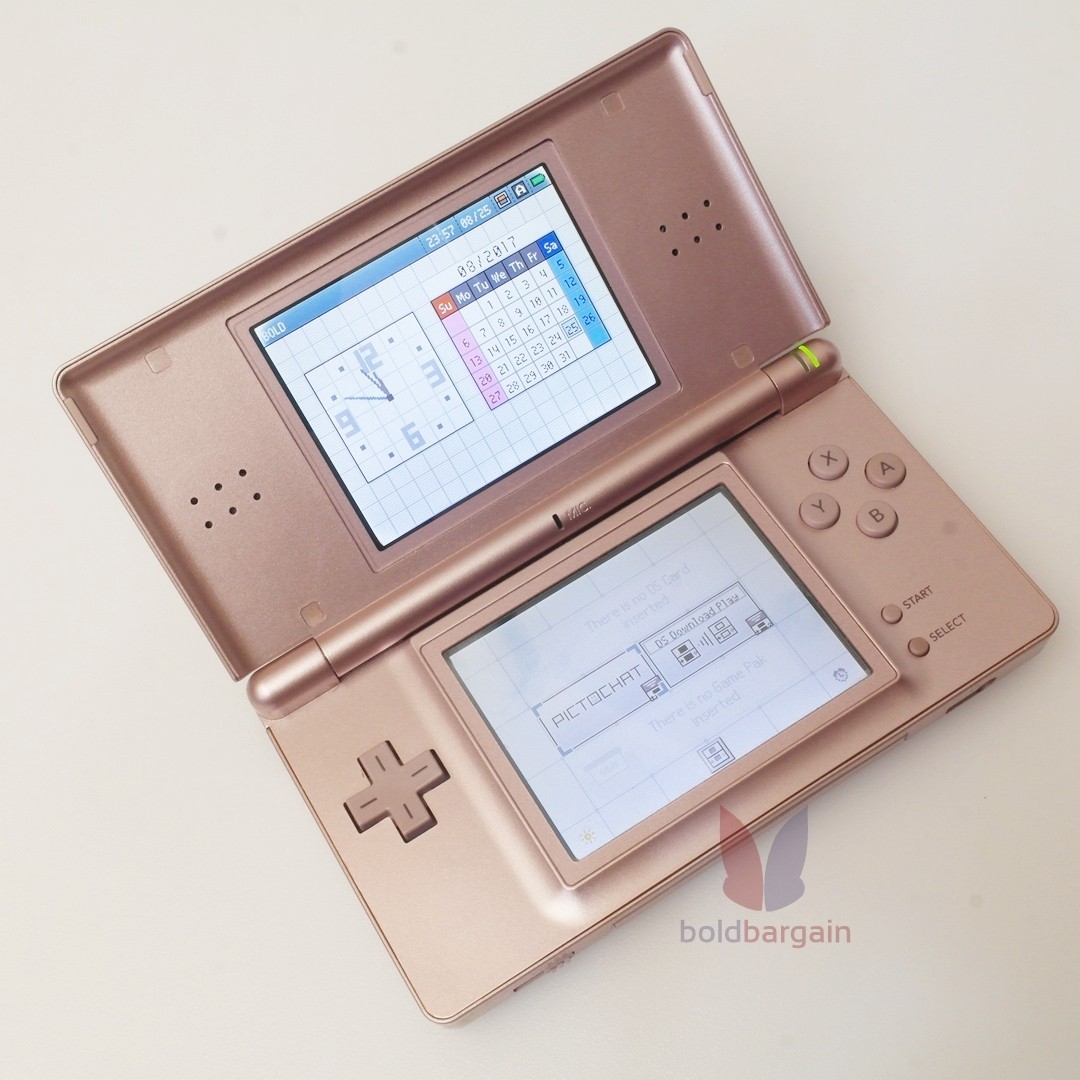 Nintendo Ds Lite Metalic Rose Gold Portable Game Console Wifi Toys Games Video Gaming Consoles On Carousell