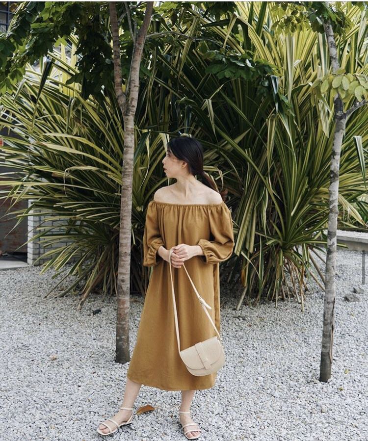 Mustard color dress outfit cheap