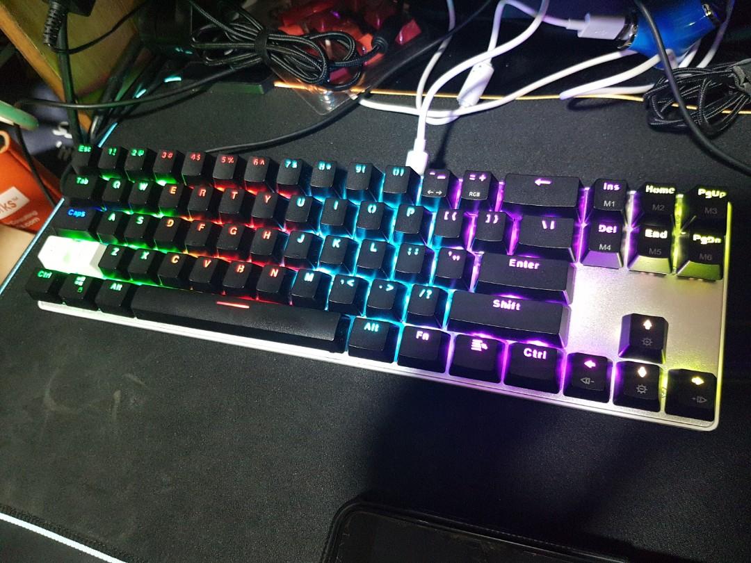 Otemu red Bluetooth RGB mechanical keyboard, Computers & Tech, Parts ...