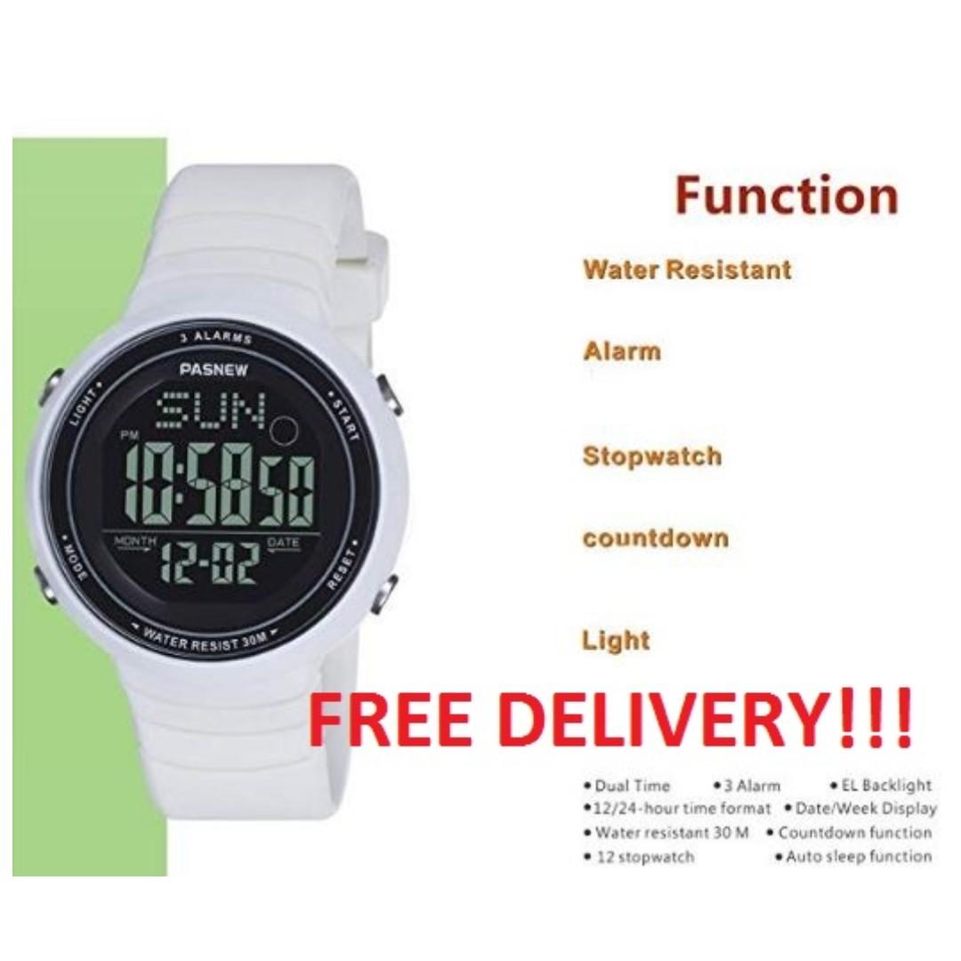 Pasnew Women Digital Watch For Women Watch Sport Watch Ladies Watch Teenagers Watch Student Watch With Alarm Light Waterproof Stopwatch Multi Functional Wrist Watches Electronics Others On Carousell