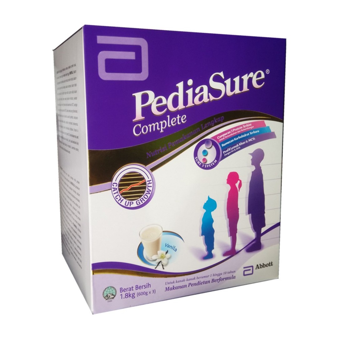 PEDIASURE COMPLETE [VANILLA] NUTRITION MILK POWDER - 1.8KG, Babies ...