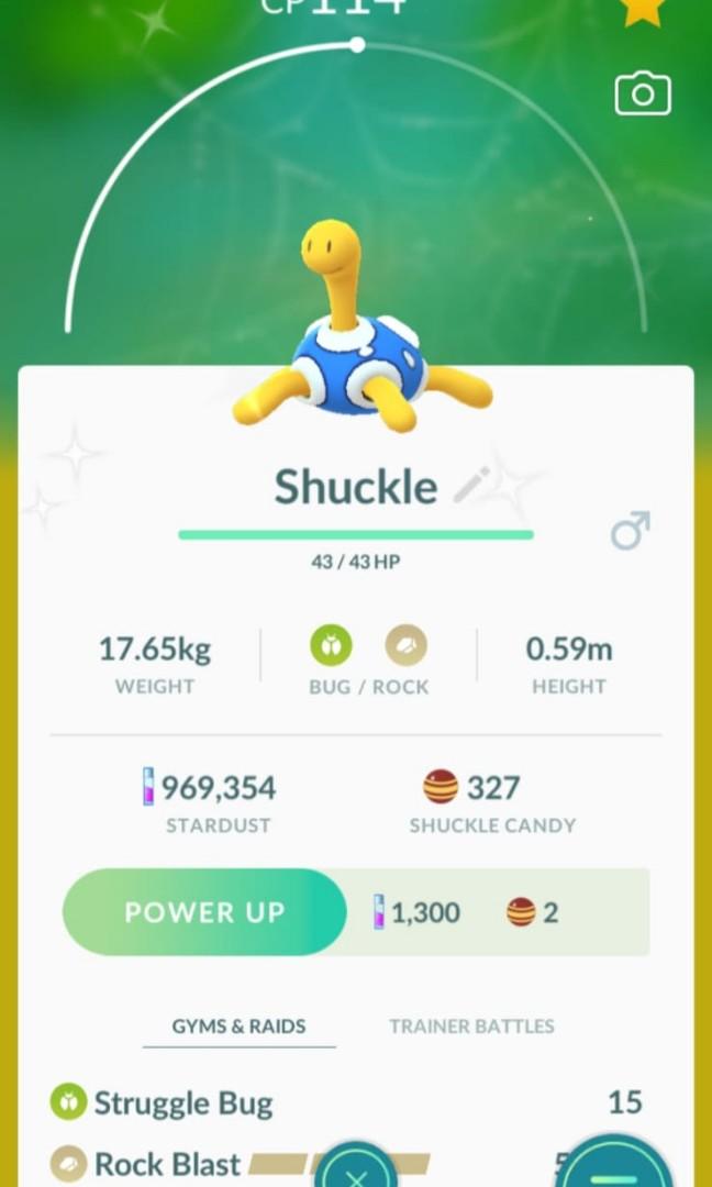 Pokemon Go Shiny Shuckle Toys Games Video Gaming In Game Products On Carousell