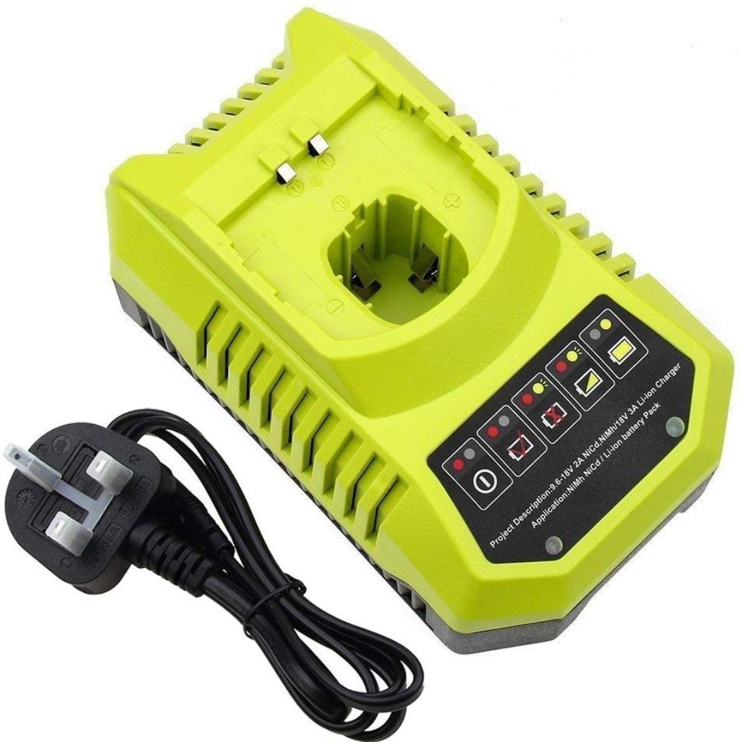 Powayup 9.6V-18V Lithium-Ion Ni-MH and Ni-Cd Charger Replacement for Ryobi Battery Charger ONE BCL14181H