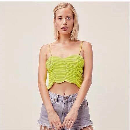 neon ruched top