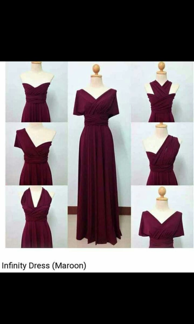 red infinity gown