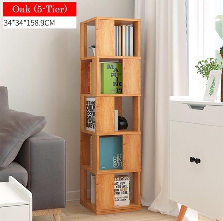 Rotating Bookshelf, Furniture & Home Living, Furniture, Shelves